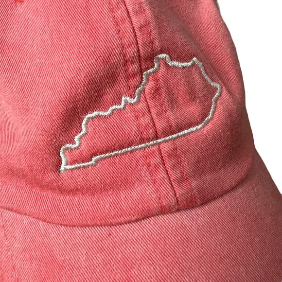 Coral Kentucky Embroidered Dad Hat - Picture 2 of 7